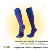 Gripper Arch Support Compression Knee Socks